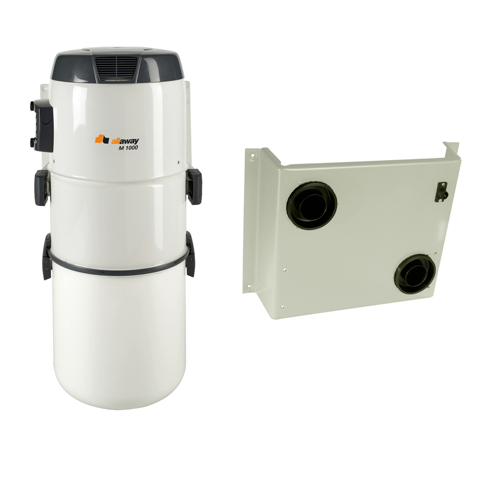 Allaway Zentralstaubsauger M1000 Staubsaug-Zentralgerät Staubsauger inkl. WMP