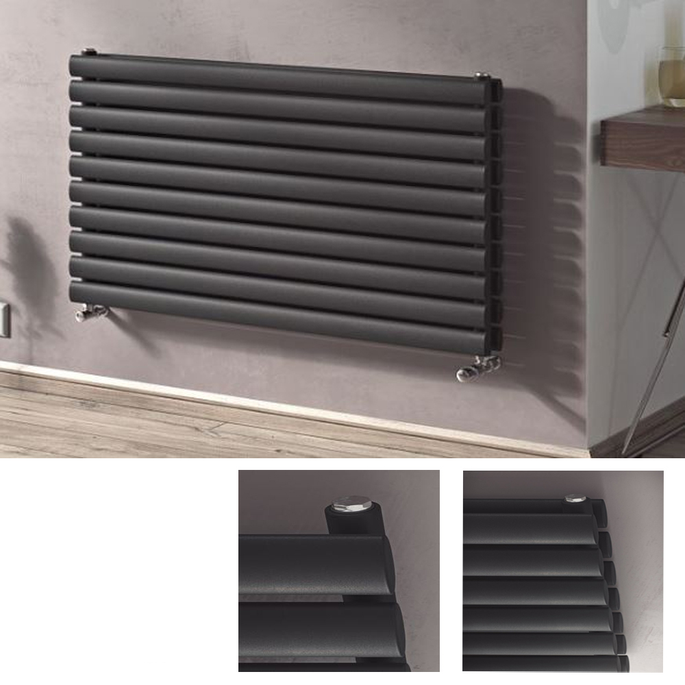 Design Paneelheizkörper horizontal Forte anthrazit Heizkörper Badheizkörper