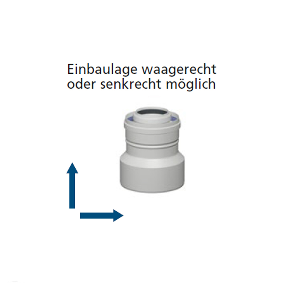 Viessmann Abgassystem konzentrisch AZ-Adapter Reduzierung DN80/125 auf DN60/100