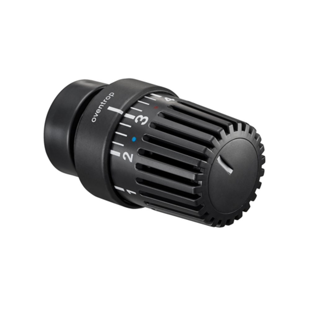 Thermostatkopf Oventrop Uni LH  anthrazit mit Gewindeanschluss und Nullstellung