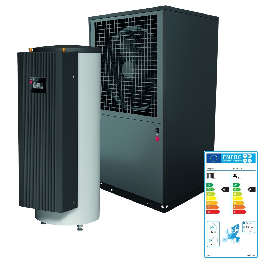 Glen Dimplex Heizpaket Luft Wasser Wärmepumpe LA 9S-TU und Hydro-Tower HWK 230