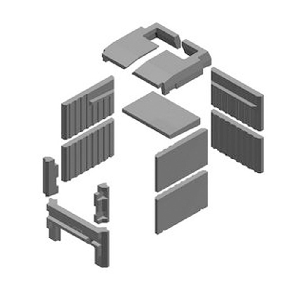 Buderus Satz Schamottesteine kompl für Heizeinsatz Thermoplus H207 / H everp