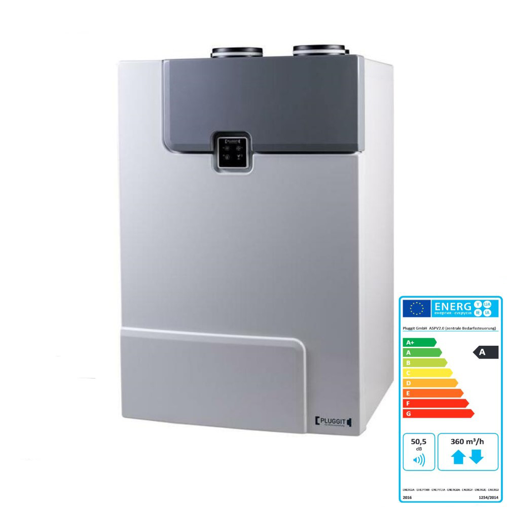PLUGGIT PluggEasy Wohnraumlüftungsgerät ASPV2.0 mit Wärmerückgewinnung