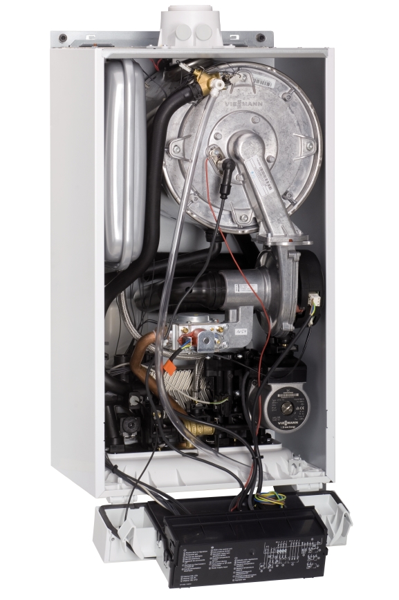 Viessmann Gasbrennwert Kombi Therme Vitodens 100-W  Vitotrol Abgas Anschluss