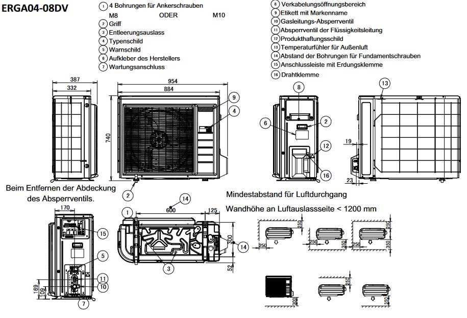 Daikin Altherma 3 R 8 kW Luft Wasser Wärmepumpe Speicher ECH2O 508 H/C Paket