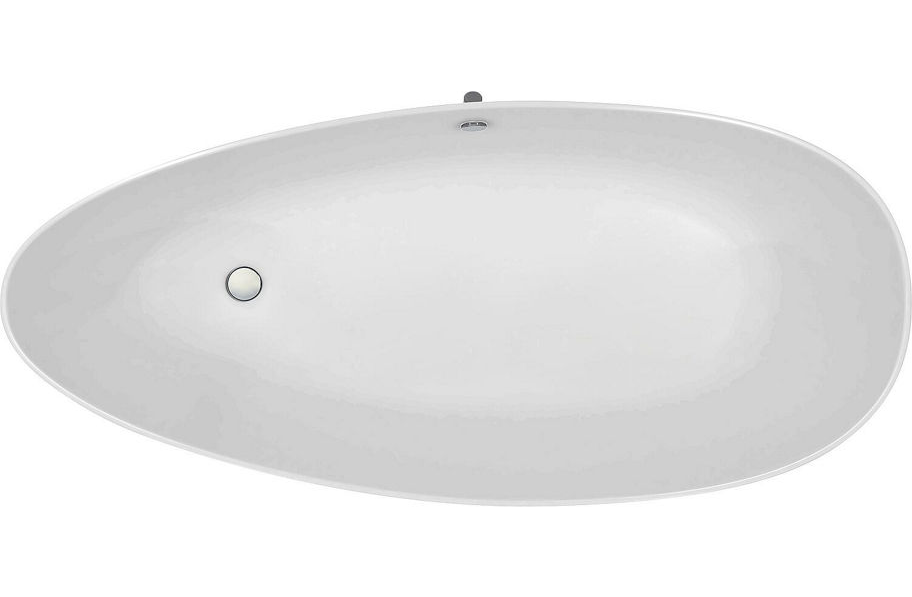 Evenes Mineralguss Badewanne EBBA 170 x 62 x 77 cm Überlauf rechts 250 l weiß