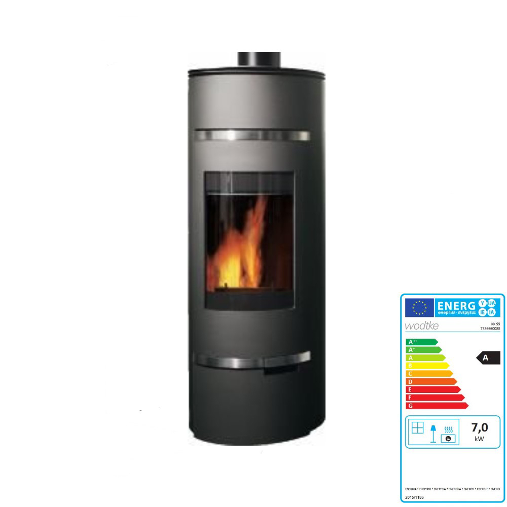 Kaminofen Wodtke Dance 7 kW black 091900 Air Control Ofen Kamin Holzofen