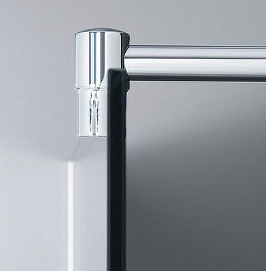 Walk In Glasduschwand Ennai mit Wandprofil 1180x2000x8 mm ESG mit ETC glänzend