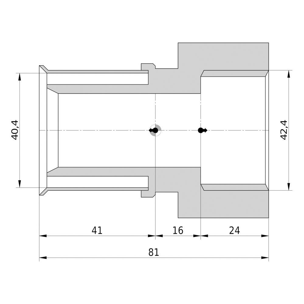 Wavin Tigris K5 Pressfitting Übergang IG Ü-Muffe 16 I 20 I 25 I 32 I 40 mm