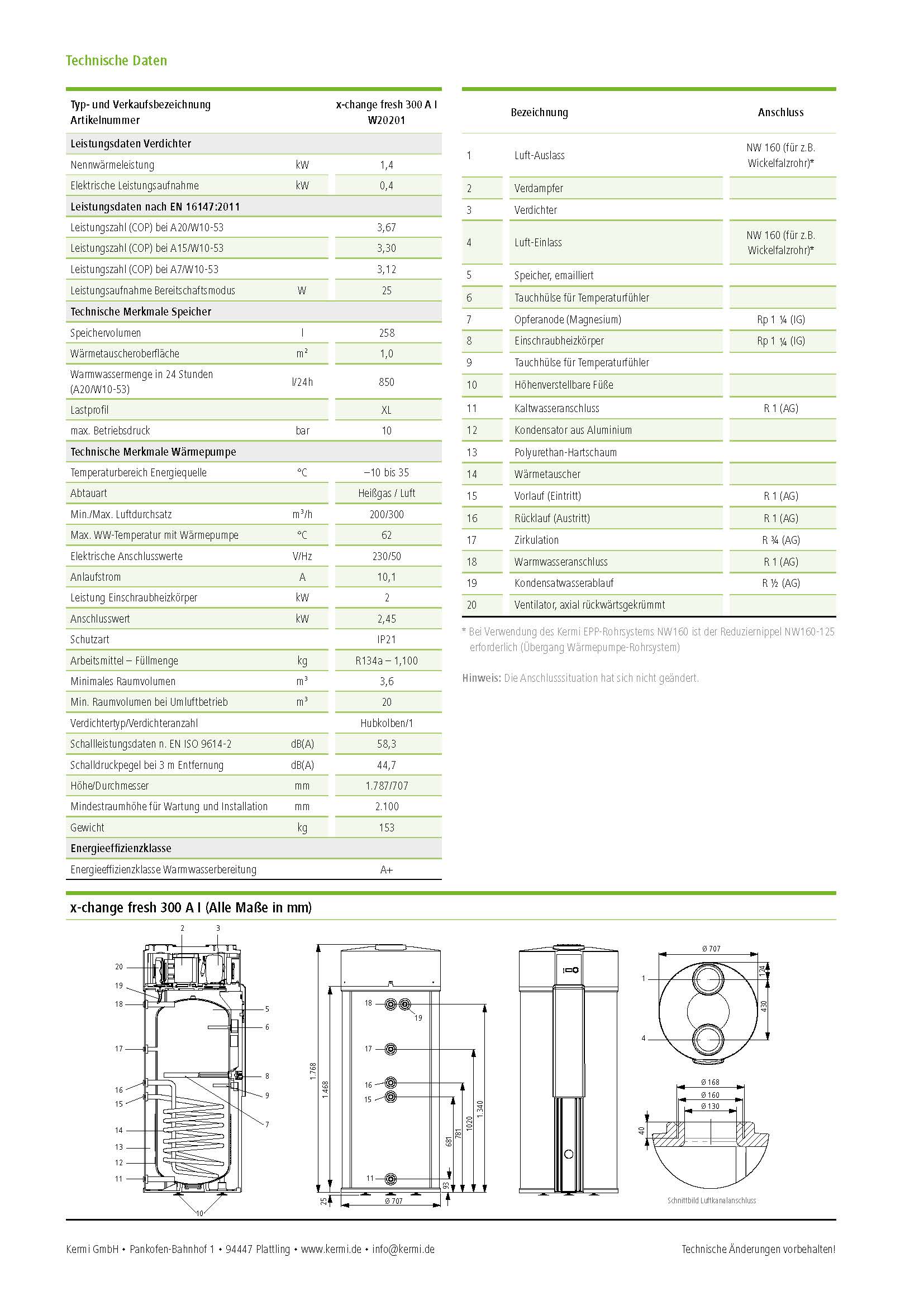 KERMI Brauchwasser Wärmepumpe x-change fresh 300 A I Trinkwasserwärmepumpe KERMI Brauchwasser Wärmepumpe x-change fresh 300 A I Trinkwasserwärmepumpe