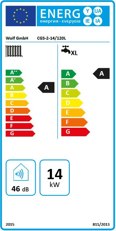 Wolf Gasbrennwert-Zentrale CGS-2-14/120L Schichtenspeicher 1,8-13,5 kW 8615013