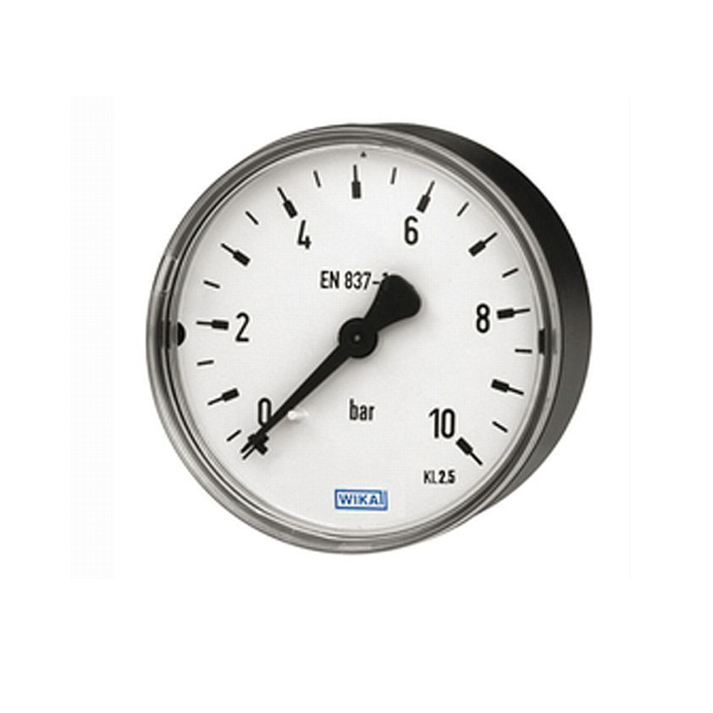 Wika Manometer GK 2.5,ø 63 mm Anschluß DN 8 (1/4") hinten 0 - 10 bar