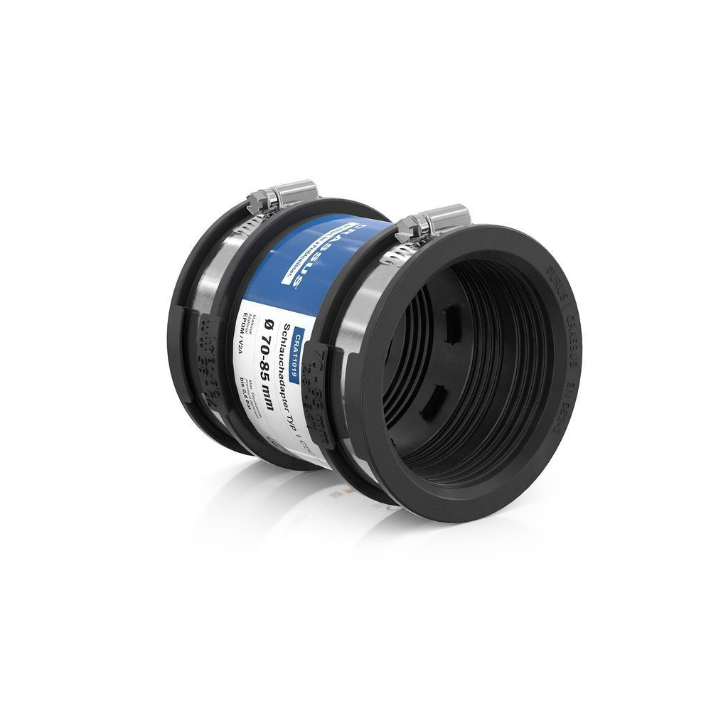 CRASSUS CRA Schlauchadapter DN70 70-85mm druckdicht bis 0,5 bar