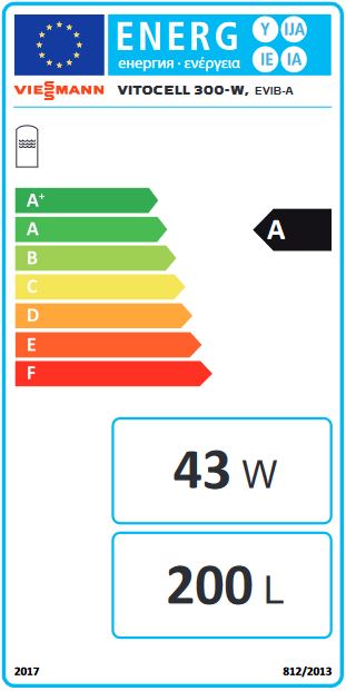 Viessmann Edelstahl Warmwasserspeicher Vitocell 300-W EVIB-A 200 L nebengestellt
