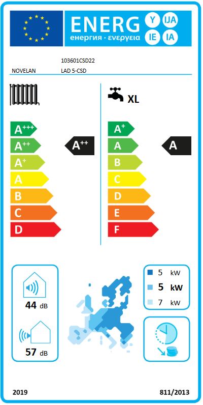 Novelan Luft Wasser Wärmepumpe LAD 5 5,2kW 400V weiss monoblock Aussengerät