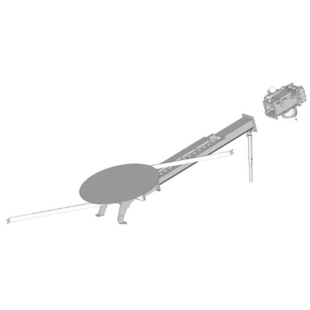 Bodenrührwerk ETA für Hackgutkessel eHACK 20-80kW mit Blattfederarmen D=1,5 m