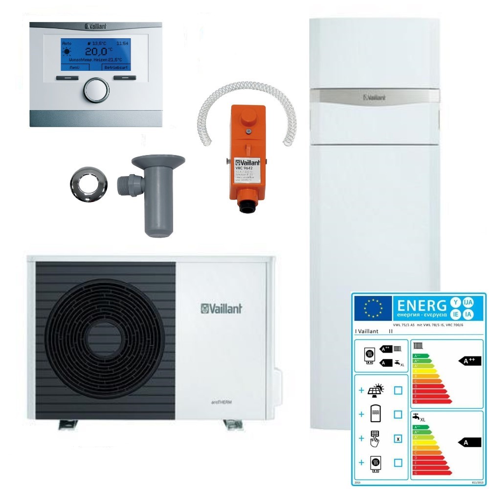 Vaillant Luft Wärmepumpe aroTHERM Split  VWL 75/5 AS uniTOWER VWL Paket 4.123/2