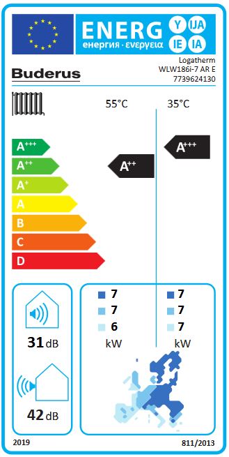 Buderus Luft Wärmepumpe Logaplus M Paket WLW186i-7 AR E WLW-7 MB AR MX400