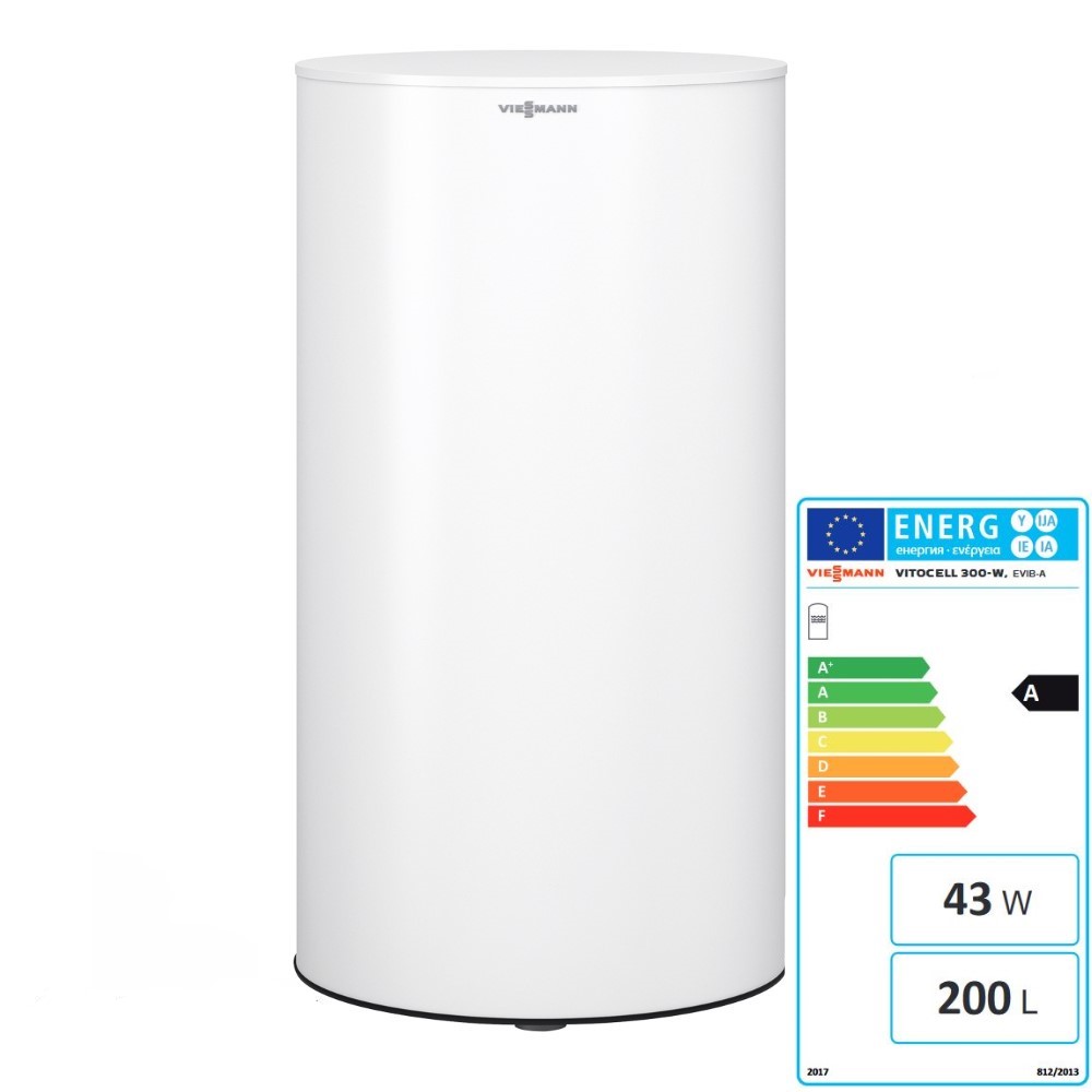 Viessmann Edelstahl Warmwasserspeicher Vitocell 300-W EVIB-A 200 L nebengestellt