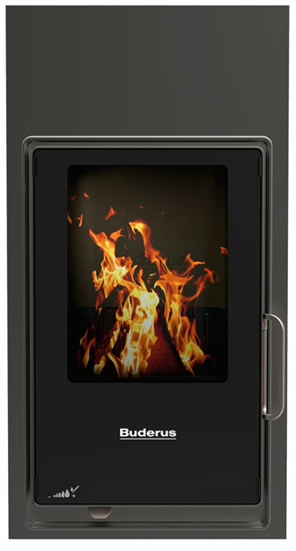 Buderus Heizeinsatz HLS216 8 kW Kachelofeneinsatz Kamineinsatz Kuppel links