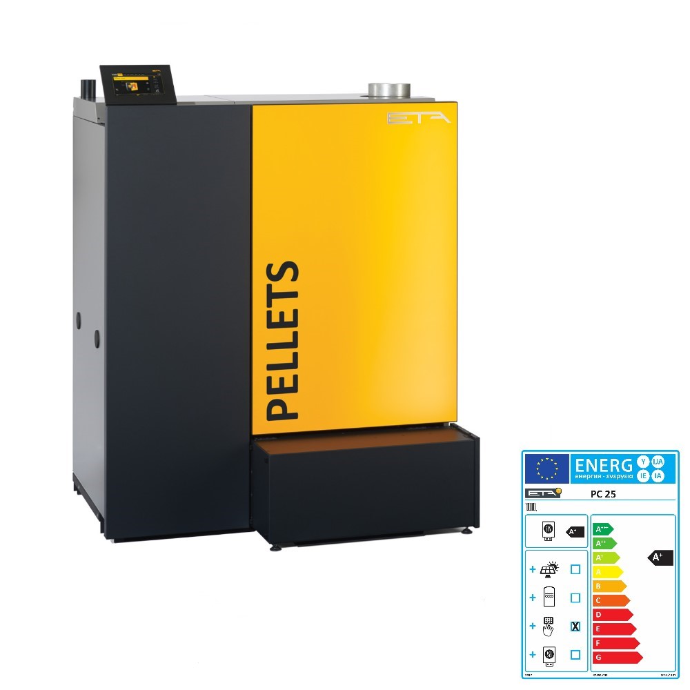 ETA Pelletkessel PC 25 PelletsCompact Touch 25 kW Pelletheizung Regelung ETA Pelletkessel PC 25 PelletsCompact Touch 25 kW Pelletheizung Regelung