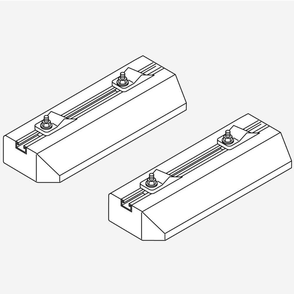 Weishaupt Bodenkonsole Flachkonsole Set für Wärmepumpe Außeneinheit 51150501072