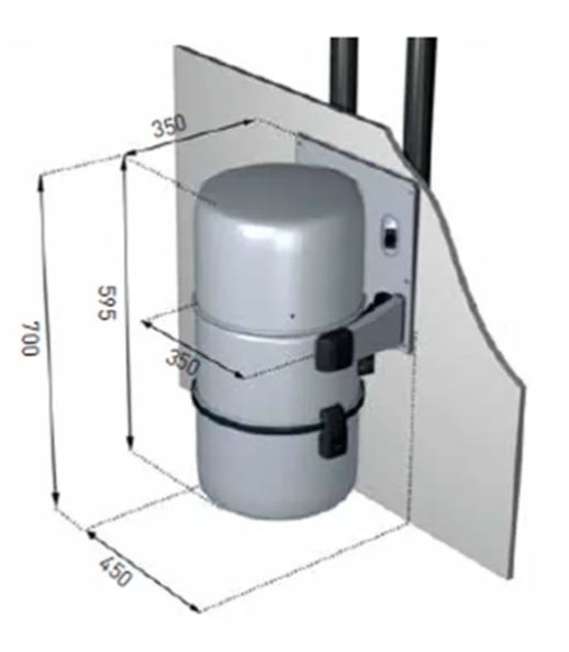 Allaway Zentralstaubsauger C40 Staubsauger Staubsaug-Zentralgerät ZC40