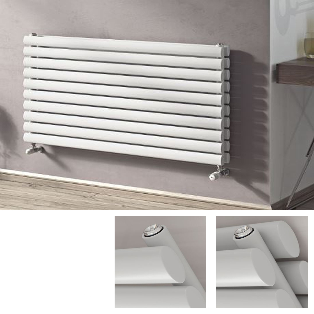 Design Paneelheizkörper horizontal Forte weiss Heizkörper Badheizkörper Duo