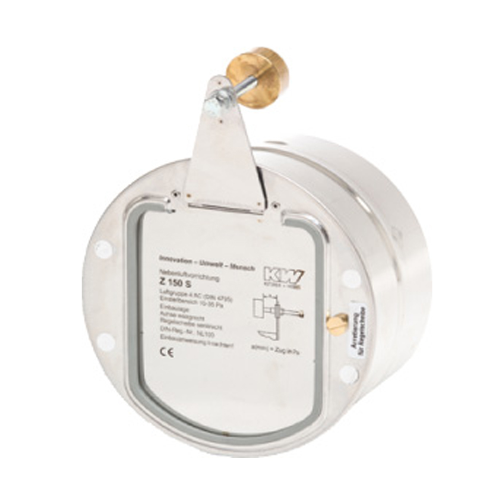 KW Zugbegrenzer ZUK 150 ohne Rohrfutter m. Überdruckklappe ohne Anschluss-Stück