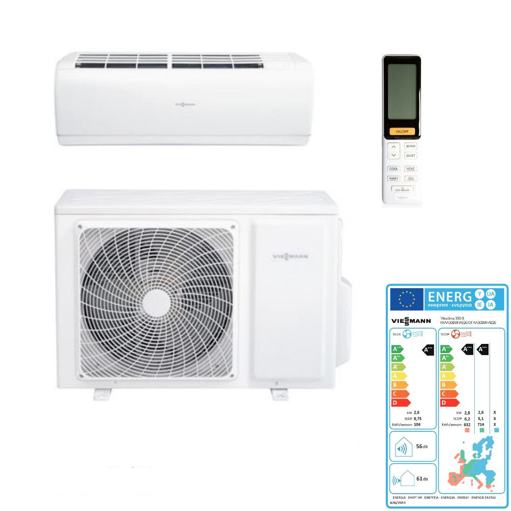 Viessmann Vitoclima 300-S weiß 2,6 kW Singlesplit Klimaanlage Z025386