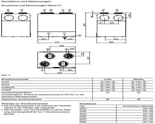 Viessmann Lüftungsgerät Vitoair CT 300 SMA Z029240 kontrollierte Wohnraumlüftung