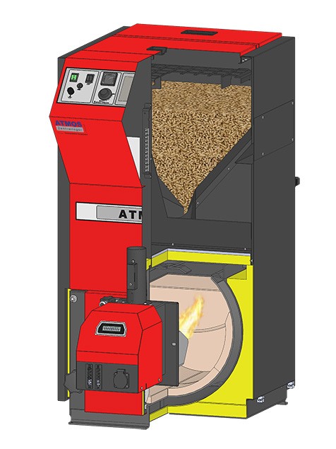 ATMOS Pelletkessel PX20 Pelletbrenner A25PX Platzspar-Pelletkessel 01.17.20