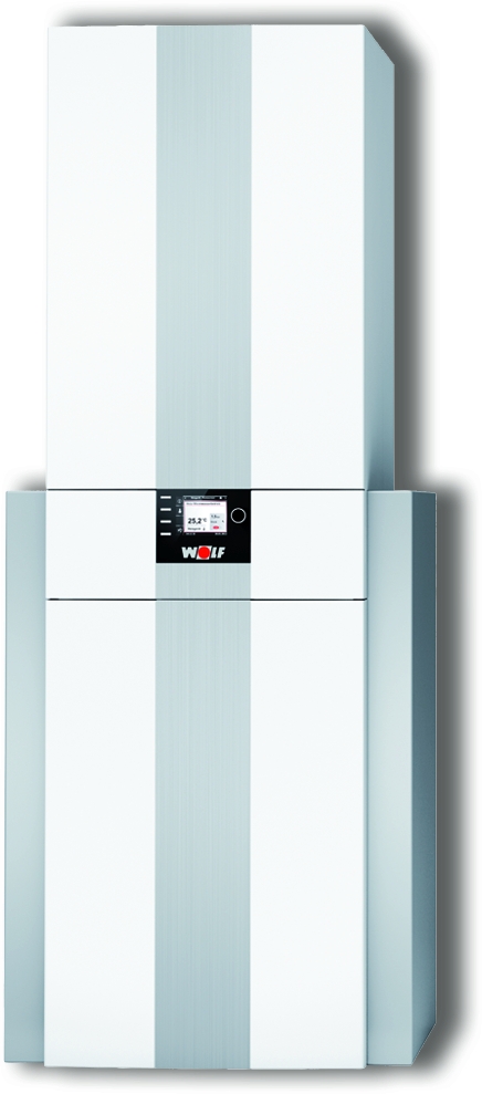 Wolf Paket Brennwertzentrale CGS-2-14/120L Regelung BM-2  Aufputz 8615013W01