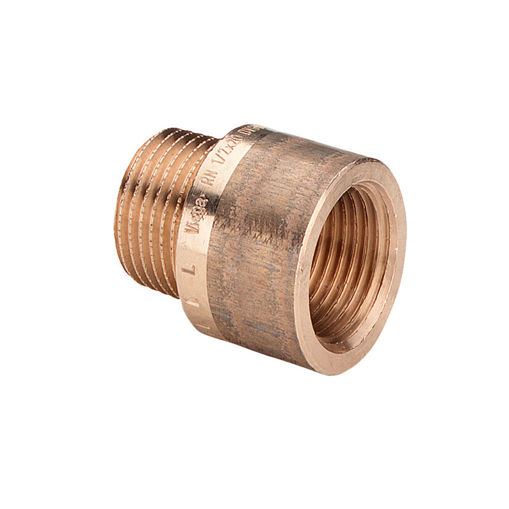 Viega Hahnverlängerung DN15 1/2" x 12,5 bis 100 mm Rotguss DVGW Gewindefitting