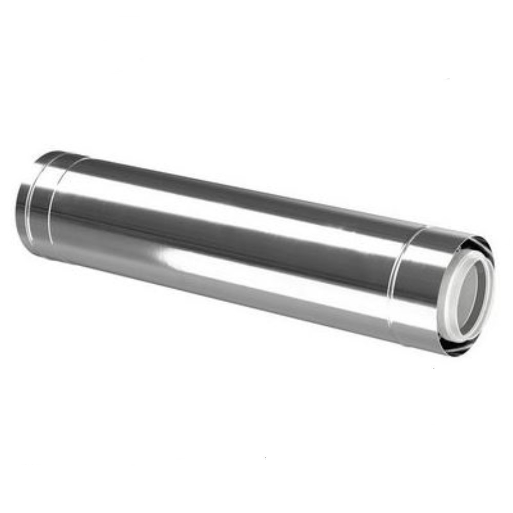 Buderus Abgasrohr Edelstahl konzentrisches Rohr DN80/125 1,0 m Aussenwand