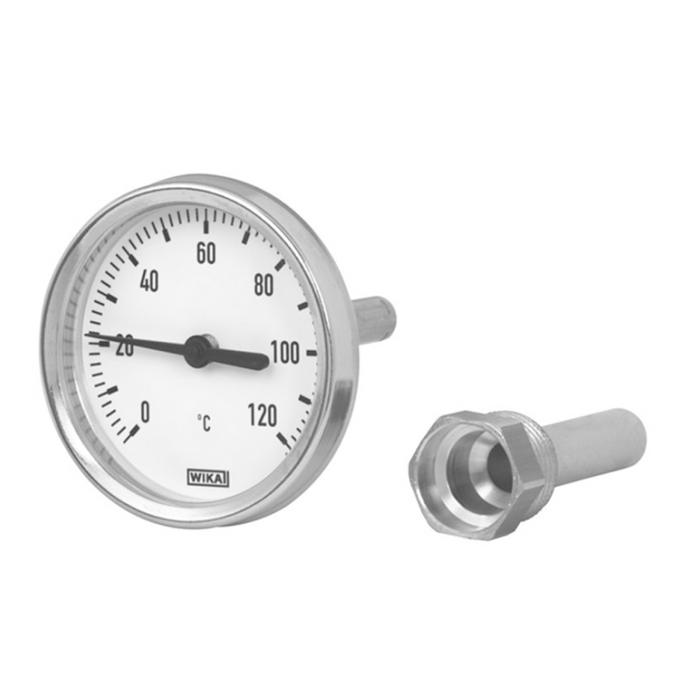Wika Bimetall Anlege Thermometer 0-120°C ø 63 mm