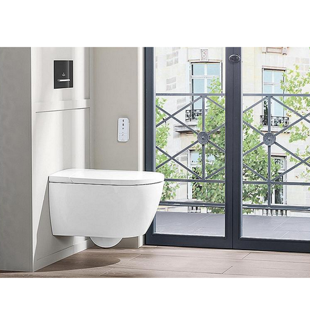 Villeroy & Boch Dusch WC Set Viclean L WC Sitz Wand tiefspül WC Wandtoilette