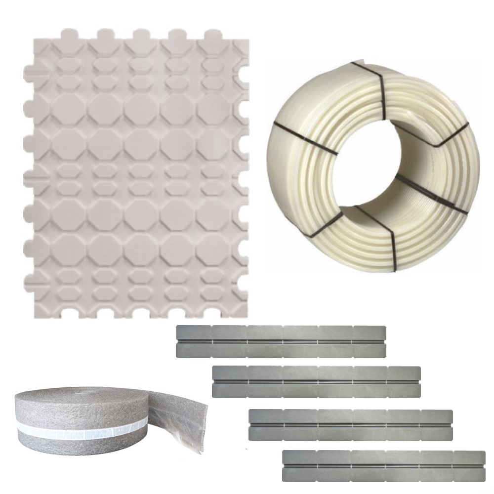 Fußbodenheizung Trockenbausystem Set 51 m² Buderus Logafloor PE-RT 14x2 mm