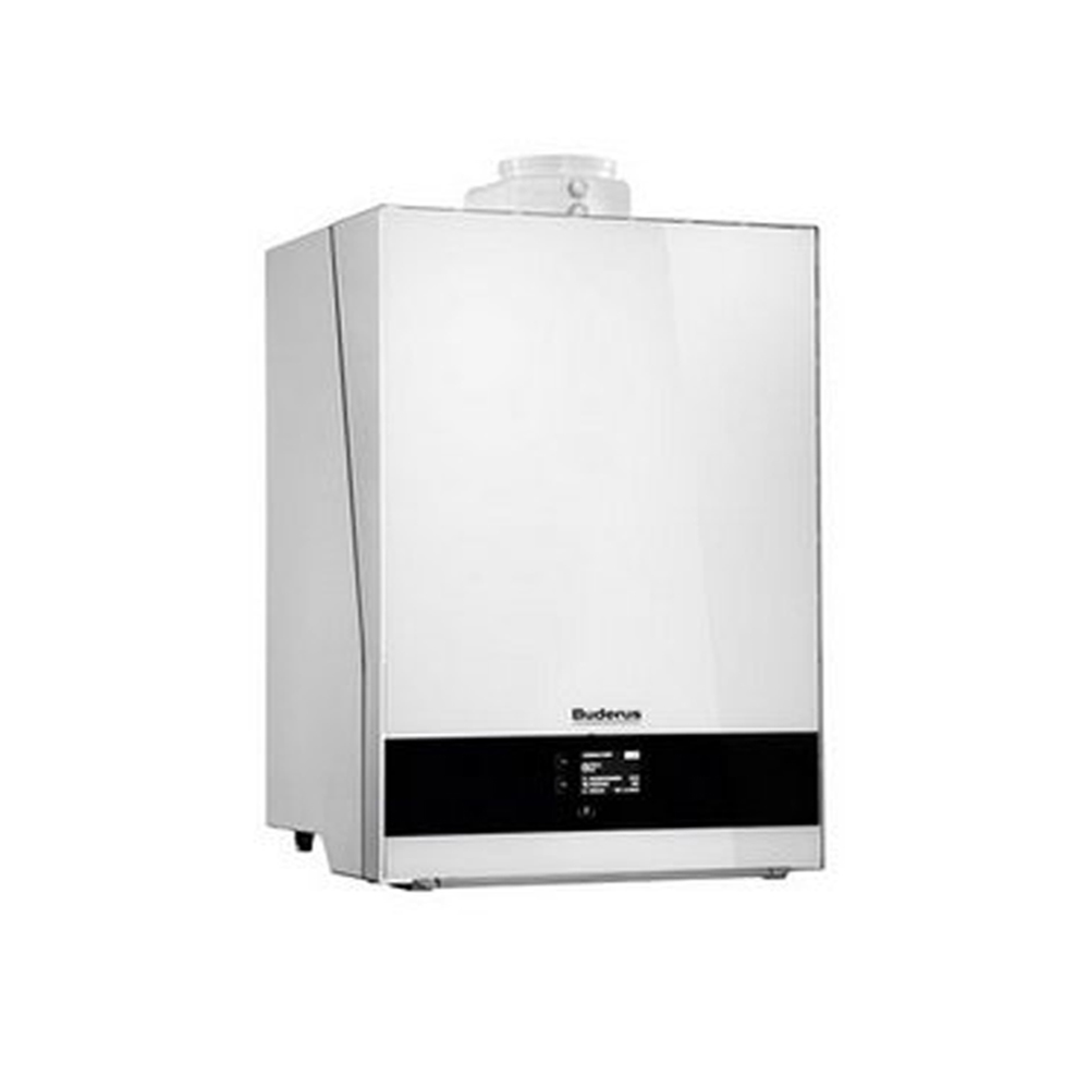 Buderus Logaplus Paket W50S Gasbrennwert Gerät GB192-25i kW weiss RC310