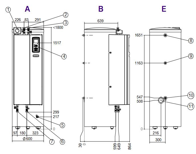 Novelan Luft Wärmepumpe Jabbah 5-1 Compactstation CS7 heizen kühlen 1037984101