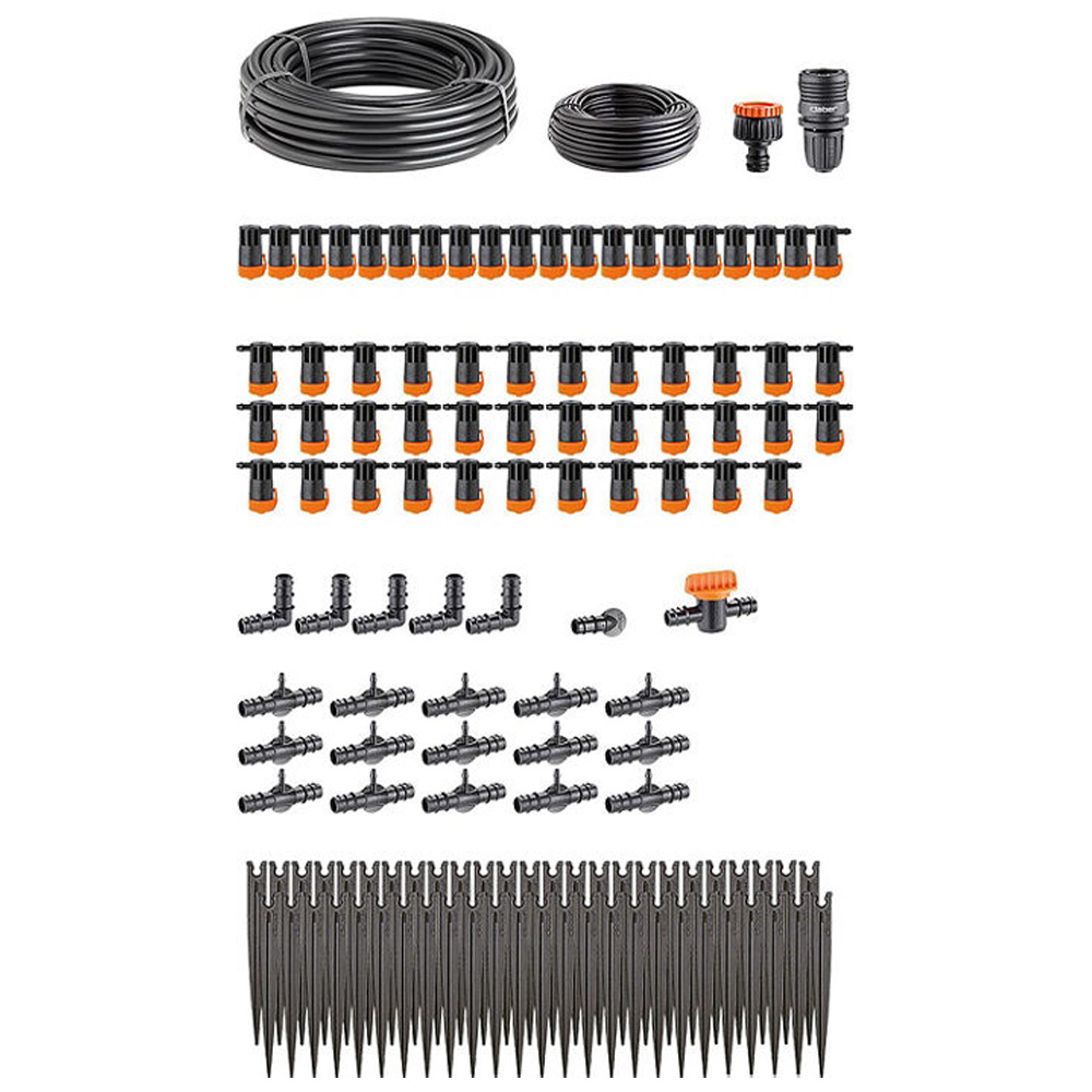 Claber Starter Set Terrasse für bis zu 50 Pflanzen Tropfbewässerungsanlage