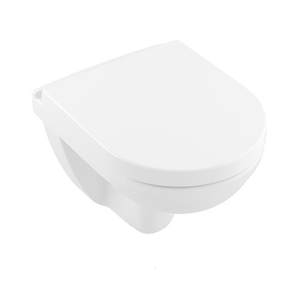 Villeroy & Boch WC Combipack O.Novo Compact mit Softclose WC-Sitz Spülrandlos