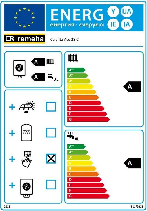 Remeha Calenta Ace-Matic 30 C 25 kW 7883213 Gas Brennwert Kombiheizkessel