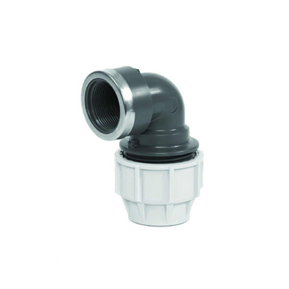 Plasson Klemmfings Serie 18 PE Rohr Klemmfitting Serie 18 Winkel 32 x 1" IG