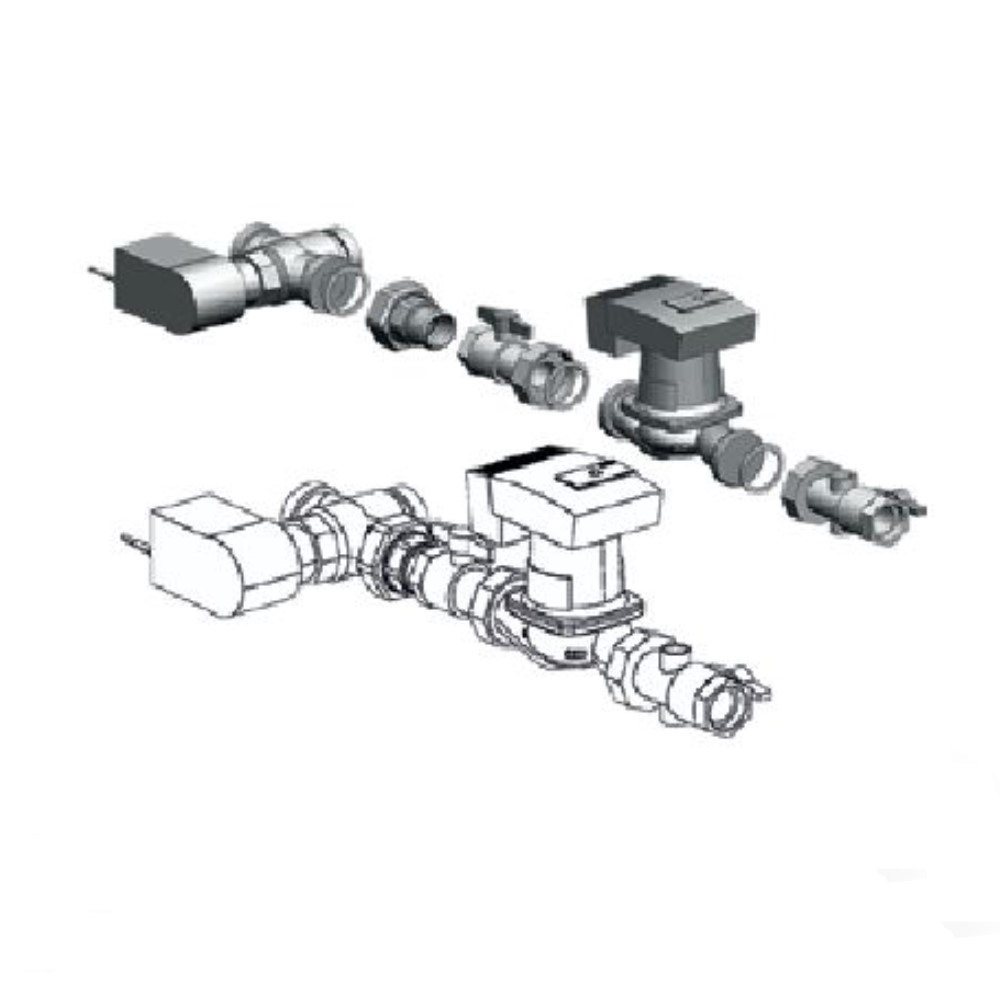 HERZ Rücklaufanhebung bis 35 kW Wilo Yonos Para 25/6 Motormischventil 1
