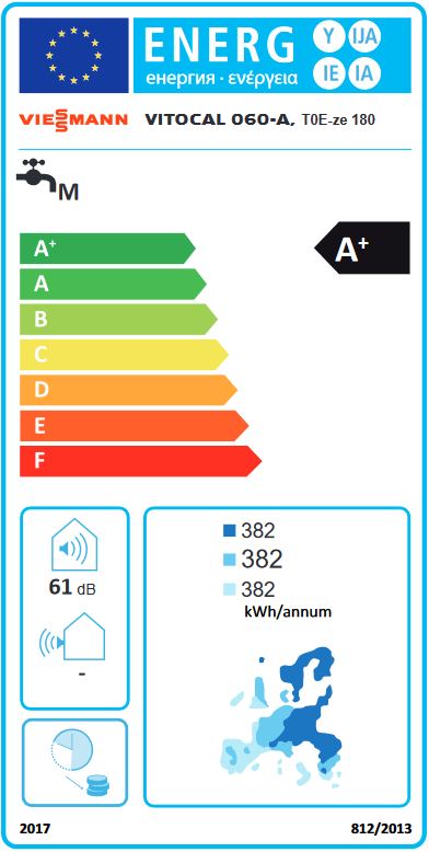 Viessmann Warmwasser Wärmepumpe Vitocal 060-A T0E-R290 Außen 178l Z028427