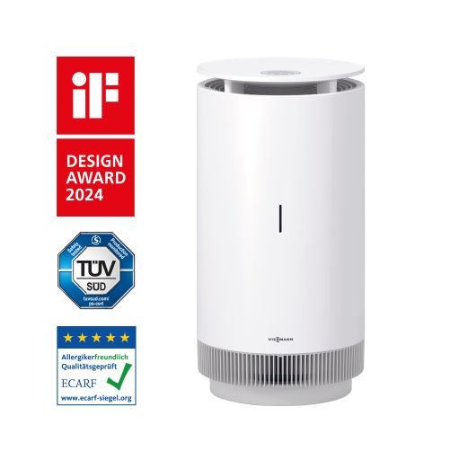 Viessmann mobiler Luftreiniger Vitopure 350 Lavaschwarz für 50 m² 350 m³/h