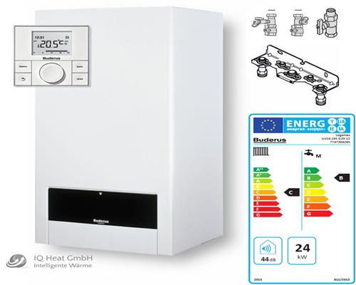 Buderus Paket W6 Logamax U154-24(K) Gas Heiztherme Etagenheizung RC200