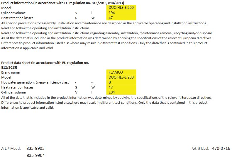 Flamco Edelstahl Standspeicher DUO HLS-E 200 weiß 70 mm Warmwasserspeicher