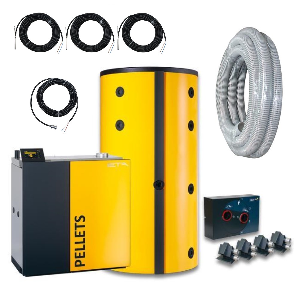 ETA Pelletkessel PU11 Paket Pufferspeicher SP600 pneumatisches Austragsystem ETA Pelletkessel PU11 Paket Pufferspeicher SP600 pneumatisches Austragsystem